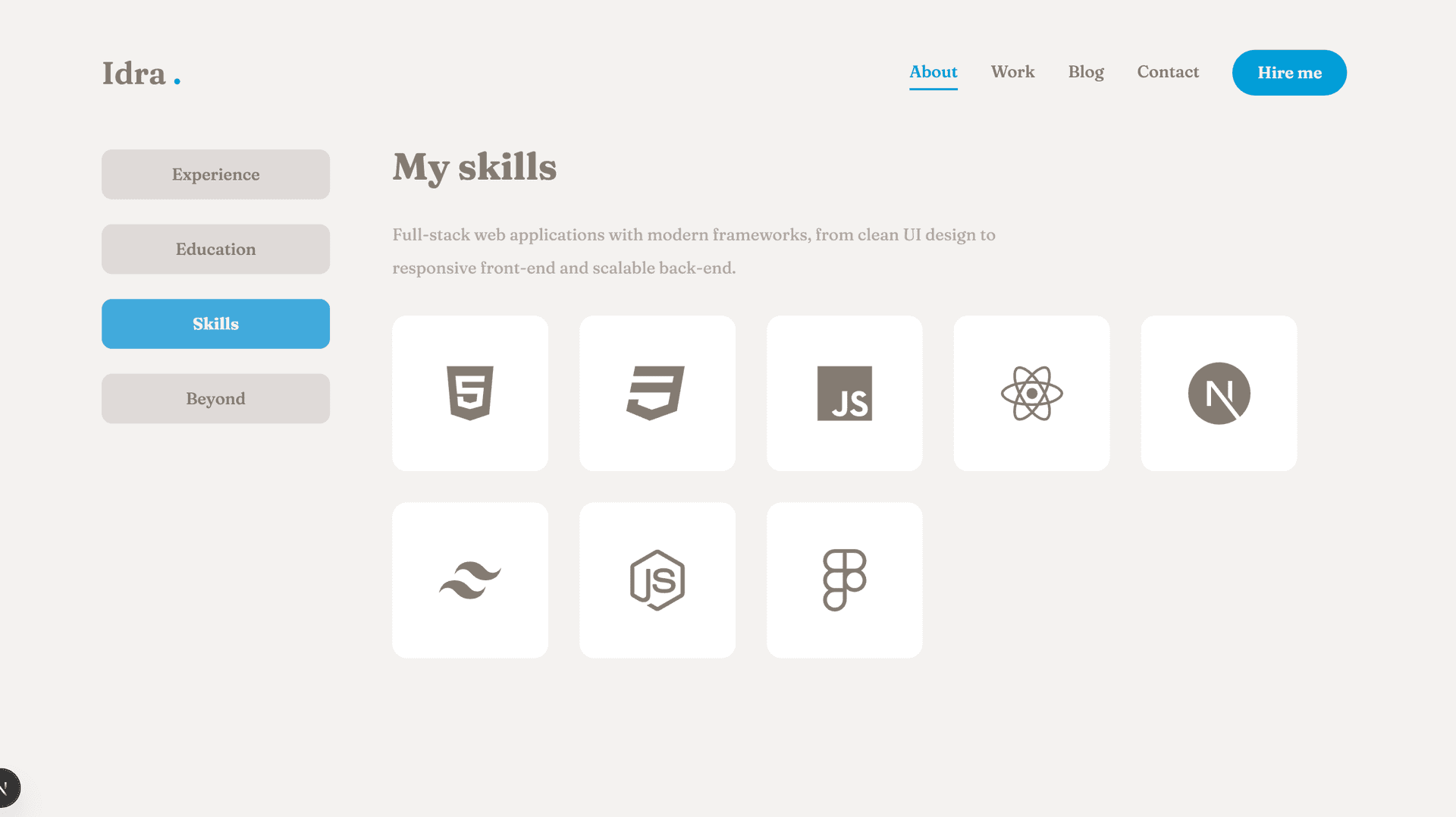 personal website project
